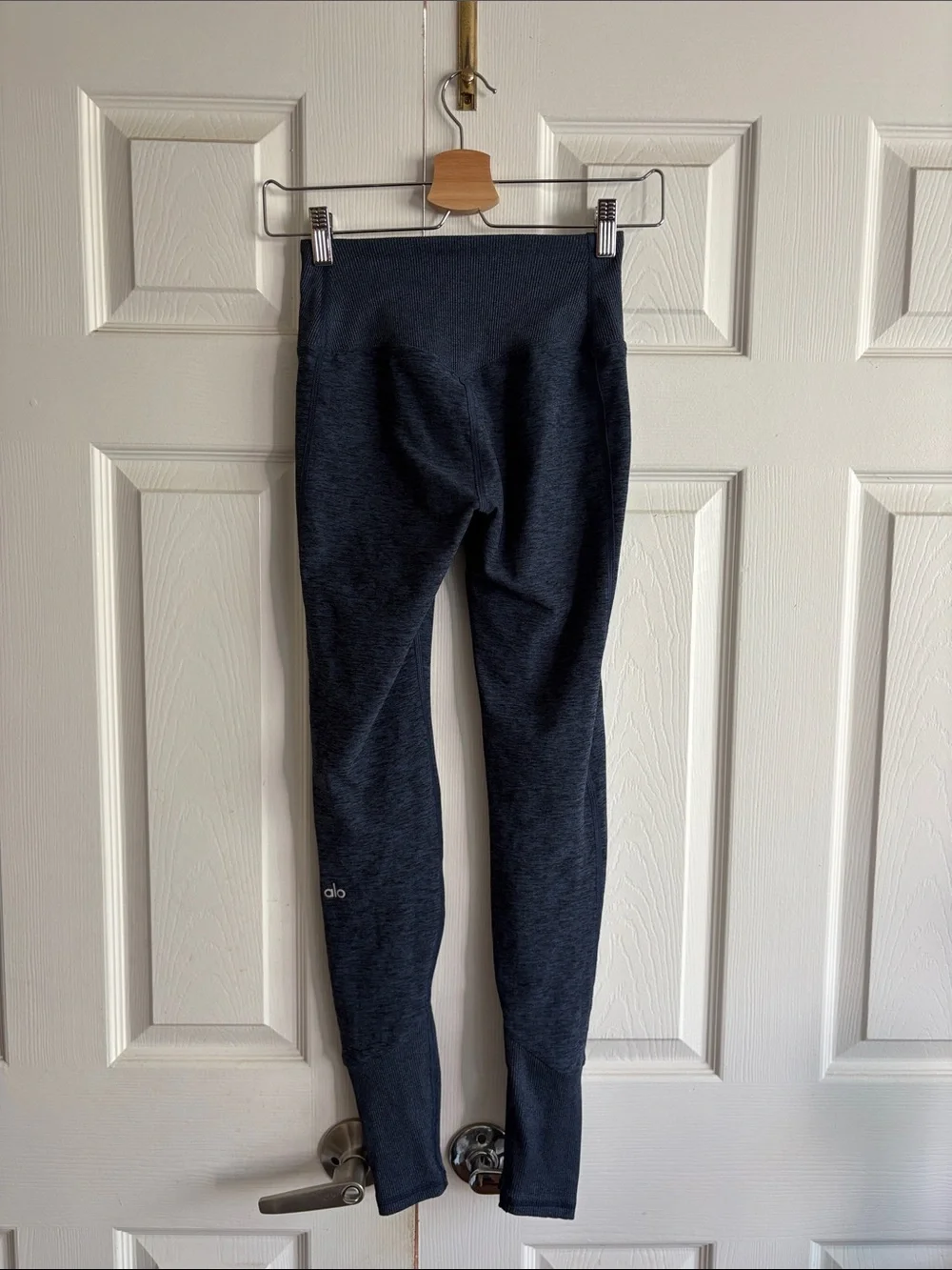 ALO Yoga Navy Heather Lounge Alosoft Leggings - XS